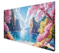 Peinture Numero Adulte Paysage 100x40cm Peinture par Numero Adulte Océan Paint by Numbers for Adults Cheerful Painting DIY Acrylique Tableau a Peindre Tableau Decoration Murale Cadeau Femme D-52