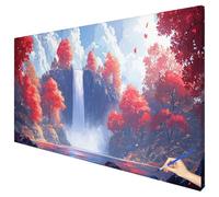 Peinture Numero Adulte Paysage 120x50cm Peinture par Numero Adulte Automne Paint by Numbers for Adults Cheerful Painting DIY Acrylique Tableau a Peindre Tableau Decoration Murale Cadeau Femme E-89
