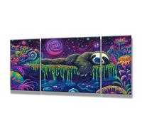 Peinture Numero Adulte Paysage, 3 Pièces Numero D'art pour Débutants 50x100cm, DIY Paresseux Paint by Numbers avec Pinceaux et Peintures Acryliques, Kit de Peinture pour Decoration Murale 0q-164