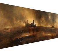 Peinture Numero Adulte Paysage Peinture Numero Maison Paint by Numbers Kits avec Pinceaux Peintures Acryliques Toile Coloree Kits Loisirs Créatifs Adultes, Decoration Chambre Cadeau 80x160cm x5-43N