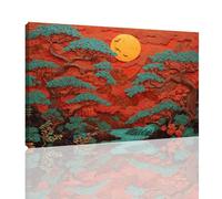 Peinture Numero Adulte Paysage Peinture par Numero Adultes avec Cadre 50x70cm,Coucher de soleil Paint by Numbers Kits DIY Oil Paintings avec Acrylique et 3 Pinceaux,Loisir Creatif Cadeau Femme,kk-234