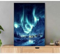 Peinture Numero Adulte Paysage, Peinture Par Numero Adultes Lac, DIY Kit Creatif Paint by Numbers Avec Pinceaux et Acryliques pour Decoration Maison Murale, Cadeau Femme 40x50 cm Avec Cadre LfQ-3341