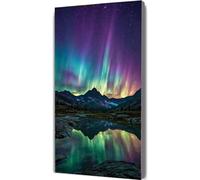 Peinture Numero Adulte Paysage Peinture par Numero Enfant Aurore,DIY Adulte Loisirs Créatifs Peintures à l'huile Kits avec Cadre Acryliques Peintures et Pinceaux pour Femme Cadeaux 50x100cm LE-121
