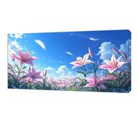 Peinture Numero Adulte Peinture par Numéro, Loisirs Créatifs Adultes, DIY Numéro d'Art Kit Débutants, Avec Peintures et 3- Pinceaux, Cadeau Femme, Tableau Decoration Murale (Sans Cadre) 20x40cm zy-278