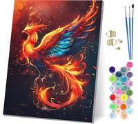 Peinture Numero Adulte PhéNix, Peinture Numero Oiseau, DIY Activité Manuelle Adulte, Paint by Numbers for Adults Kits avec Pinceaux et Peintures, Pour Décoration Maison, Cadeau Femme 100x135cm S-1405