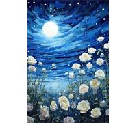 Peinture Numero Adulte,Pivoine Ciel étoilé DIY Kits de Peinture au Numéro,Acrylique Peinture par Numéros avec Pinceaux Peinture Paint by Numbers pour Décoration Maison et Cadeau Sans Cadre,60x75cm