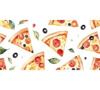 Peinture Numero Adulte Pizza, nourriture Peinture Par NuméRos Enfants, Kit Complet DIY Avec Toile, Peinture Acrylique & Pinceaux, Activité Manuelle Adulte La DéTente, IdéAl Cadeau Femme 50x100cm U-671