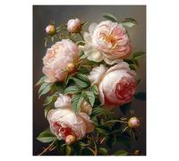 Peinture Numero Adulte Plante Coloriage par Numero Adulte Fleur, Activité Manuelle Enfant avec Peinture Acrylique y Pinceaux Toiles 40 x 30 cm DIY Paint by Numbers, Decoration Maison Cadeau model-1771