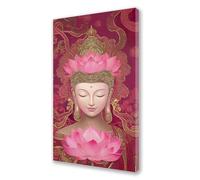Peinture Numero Adulte Religion Peinture par Numero Enfant Bouddha,DIY Adulte Loisirs Créatifs Toile Peintures à l'huile Kits,Acryliques Peintures et Pinceaux,Débutants et Femme Cadeaux 50x150 cm L168
