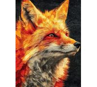 Peinture Numero Adulte Renard Peinture Numero Enfant, Activité Manuelle Adulte Paint By Numbers Animal DIY Creatif Toile Peintures à L'huile pour Décoration Murale Cadeau Femme 20x30cm Sans Cadre S-43