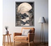 Peinture Numero Adulte Rétro Peinture par Numero Enfants Débutants, Loisirs Créatifs Adultes DIY Numéro d'art Complet Kit avec Pinceaux Acrylique pour Décoration Murale Cadeau, 40x50cm Paysage 2y-683