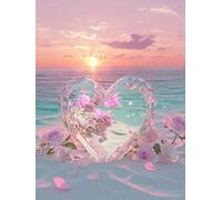 Peinture Numero Adulte rêve Amour Peinture par Numero Adulte pour Débutants, Peinture sur Toile avec 3 Pinceaux et des Peintures Acryliques, Cadeau pour Femmes et pour Décoration 50 X 70 CM J0-439