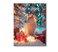 Peinture Numero Adulte Rêve, Peinture Numero Adulte avec Cadre 20x30cm, 5D DIY Loup Paint by Numbers avec 3 Pinceaux et Acryliques, Loisirs Créatifs Adultes Decoration Murale, Cadeau Femme 0R-540