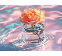 Peinture Numero Adulte rose, Activité Manuelle Adulte, Loisirs Créatifs Adultes, Peinture Par Numero Enfant, Toile Avec Peintures Et Pinceaux, Décoration de Maison (Sans Cadre) 40x50cm tasse U-571