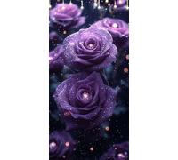Peinture Numero Adulte Rose DIY Peinture par Numero Adulte Diamant Tableau a Peindre Acrylique pour Adultes Débutants, Sans Cadre 70X140cm avec Peintures et Pinceaux, Décoration Murale Salon W6-819