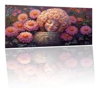 Peinture Numero Adulte rose fille, DIY Peinture Acrylique pour Adultes Enfants Débutants Facile sur Toile, Grand Peintures a l'huile Kits 80x160cmavec 3 Pinceaux et Peintures pour Décor Cadeaux Y-61