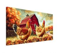 Peinture Numero Adulte Rural, DIY Peinture par Numero Enfant, Animaux Paint by Numbers Activité Manuelle Adulte, Kits de Peintures au Numéro Toile Peintures 110x50cm, Tableau Decoration Murale P-80