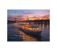 Peinture Numero Adulte Seine Toile Peinture par Numero Enfant Débutant avec Toile Navire de croisière 30 x 40 cm Loisirs Créatifs Adultes Paint by Numbers pour Decoration Maison Cadeau Femme LZYH-5969