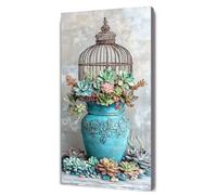 Peinture Numero Adulte Succulent usine, DIY Peinture Acrylique pour Adultes Enfants Débutants Facile sur Toile, Grand Peintures a l'huile Kits 30x60cm avec Peintures et Pinceaux Décor D'intérieur D-58