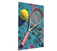 Peinture Numero Adulte Tennis DIY Activité Manuelle Adulte, Peinture Numero sur toile à l'aide de Acrylique et de pinceaux Sportif, Paint by Numbers pour Cadeau Decoration Murale 70x50 CM Model-00563
