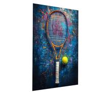 Peinture Numero Adulte Tennis DIY Activité Manuelle Adulte, Peinture Numero sur toile à l'aide de Acrylique et de pinceaux Sportif, Paint by Numbers pour Cadeau Decoration Murale 70x50 CM Model-00851