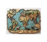 Peinture Numero Adulte, Toile Peinture Numero Enfant Carte du monde, Coloriage Numerote avec Acrylique et Pinceau Toile Girafe 70 x 50CM, Activité Manuelle Adulte pour Decoration Maison LZYH-10326