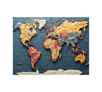 Peinture Numero Adulte, Toile Peinture Numero Enfant Carte du monde, Coloriage Numerote avec Acrylique et Pinceau Toile Carte 135 x 100CM, Activité Manuelle Adulte pour Decoration Maison LZYH-4616