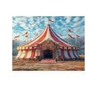 Peinture Numero Adulte, Toile Peinture Numero Enfant Cirque, Coloriage Numerote avec Acrylique et Pinceau Toile Parc d'attractions 40x30CM, Activité Manuelle Adulte pour Decoration Maison LZYH-4525