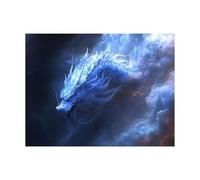 Peinture Numero Adulte, Toile Peinture Numero Enfant Dragon, Coloriage Numerote avec Acrylique et Pinceau Toile Fantaisie 70x50CM, Activité Manuelle Adulte pour Tableau Decoration Murale LZYH-9403