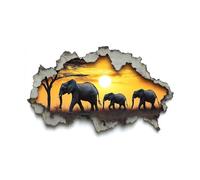 Peinture Numero Adulte, Toile Peinture Numero Enfant Éléphant, Coloriage Numerote avec Acrylique et Pinceau Toile Afrique 55 x 40cm, Activité Manuelle Adulte pour Tableau Decoration Murale LZYH-9907