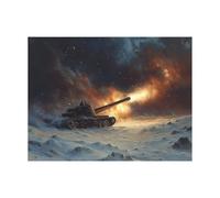 Peinture Numero Adulte, Toile Peinture Numero Enfant Guerre, Coloriage Numerote avec Acrylique et Pinceau Toile Hiver 80 x 60cm, Activité Manuelle Adulte pour Tableau Decoration Murale Cadeau LZYH9118