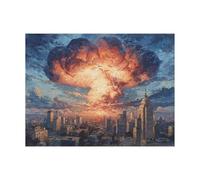 Peinture Numero Adulte, Toile Peinture Numero Enfant Guerre, Coloriage Numerote avec Acrylique et Pinceau Toile Ville 135x100CM, Activité Manuelle Adulte pour Tableau Decoration Murale Cadeau LZYH6156