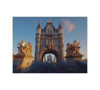 Peinture Numero Adulte, Toile Peinture Numero Enfant Pont de Londres, Coloriage Numerote avec Acrylique et Pinceau Toile Paysage 55x40cm, Activité Manuelle Adulte pour Decoration Maison LZYH-6541