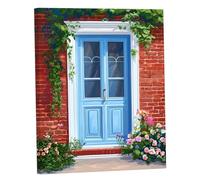 Peinture Numero Adulte Usine, Peinture Par Numero Porte DIY Adulte Débutants Kits, Numéros Coloré Toile, Acrylique et 3 Pinceaux , Décoration Intérieure Maison, Loisir Créatif Cadeau 60x80cm Y#B460