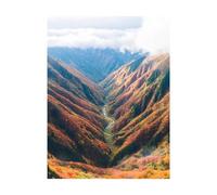Peinture Numero Adulte Vallée Loisirs Créatifs Adultes avec Couleur Clarté Toile Peinture Paysage 80x60CM Acrylic Paint et Pinceaux, DIY Adulte Paint by Numbers pour Decoration Murale Cadeau 2YH-12558