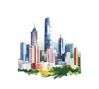 Peinture Numero Adulte Ville, Toile Peinture Numero Enfant Débutants Architecture, Canevas Kit Complet Adulte 80 x 60CM Avec Pinceaux et Acrylique, DIY Paint by Numbers pour Decoration Murale LSJ-2098