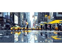 Peinture Numero Adulte voiture, rue Peinture Par NuméRos Enfants, Kit Complet DIY Avec Toile, Peinture Acrylique & Pinceaux, Activité Manuelle Adulte La DéTente, IdéAl Cadeau Femme 70x140cm U-88