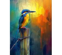 Peinture Numero Animal Peinture par Numero Adulte Oiseau Paint by Numbers avec Pinceaux et Acryliques Toile Colorée Tableau Kit Loisirs Créatifs Adultes pour Decoration Murale 40x50cm avec Cadre -f603