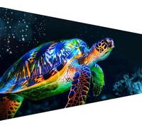 Peinture Numero Animal Peinture par Numero Adulte Tortue Painting by Numbers avec Peinture Acrylique et Pinceaux Toile Colorée Kits Loisirs Créatifs Adultes, Decoration Murale Cadeau 30x60cm q6-518