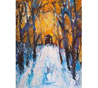 Peinture Numero Arbre abstrait Coloriage par Numero, Kits de Peinture au Numéro d'art, Loisirs Créatifs Adultes, DIY Paint by Numbers Acrylique Facile Sur Toile 100x135cm, Décoration Murale J8-128