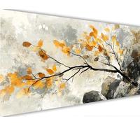 Peinture Numero Automne Peinture par Numero Adulte avec Cadre 40x80cm Arbre Activité Manuelle Adulte,DIY Paint by Numbers Kits avec Pinceaux et Acryliques pour Décoration Maison Cadeaux LE-562