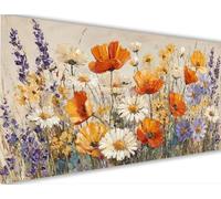 Peinture Numero Automne Peinture par Numero Adulte avec Cadre 50x100cm Fleur Activité Manuelle Adulte,DIY Paint by Numbers Kits avec Pinceaux et Acryliques pour Décoration Maison Cadeaux LE-549