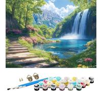 Peinture Numero Automne Peinture par Numéros pour Adulte automne Peinture Numero Adultes Loisirs Créatifs,DIY Paint by Numbers Kits avec Pinceaux et Acryliques pour Décoration de Maison 60x80cm M-1303