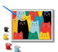 Peinture Numero Enfant Activité Manuelle Fille 5 6 7 8 9 10 11 Ans Bricolage Activite Loisir Creatif DIY Kit Créatifs Paint by Numbers Creation Fournitures Idee Cadeau Anniversaire Paquet de Chats