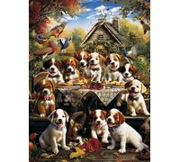 Peinture Numero Enfant Chien Peinture par Numero Paon Paint by Numbers, Loisir Creatif Adulte DIY Kit Creatif Adulte Canevas Painting pour Décoration Murale, Cadeau Femme Avec Cadre 40x50cm 7-9K80