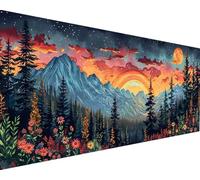 Peinture Numero Paysage Peinture Numero Adulte Fleur Paint by Numbers Kits avec 3 Pinceaux et Acryliques Loisirs Créatifs Adultes Painting by Numbers Kit pour Decoration Maison Cadeaux 50x100cm f103