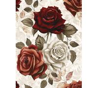 Peinture Numero Rosier Coloriage par Numero Adulte, Kits de Peinture au Numéro d'art, Loisirs Créatifs Adultes, DIY Paint by Numbers Acrylique Facile Sur Toile 60x80cm, Décoration Murale J8-738