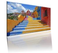 Peinture Numéros Adulte Couleur, DIY Peinture Numero Enfants, Architecture Paint by Numbers avec Peintures et Pinceaux, Loisir Creatif Adulte Numero D'art pour Décoration d'intérieur 70x95cm 2w-506