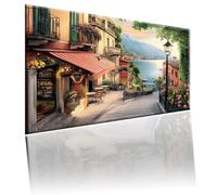 Peinture Numéros Adulte Plage, DIY Peinture Acrylique pour Enfants Débutants sur Toile 20x30cm avec Peintures et Pinceaux, Activite Manuelle Adulte Pour la Décoration Maison, Architecture 2w-587