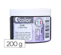 Peinture o'color noir a gratter prete a l'emploi pot 200gr